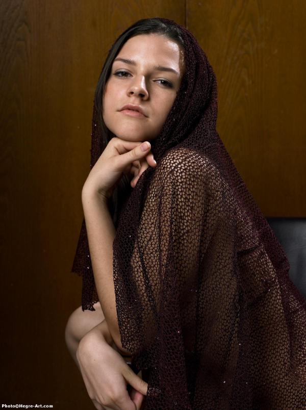 Ivette behind veil #8